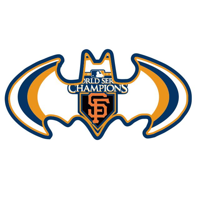 MLB World Series Champions Batman Logo DIY iron on transfer (heat transfer)